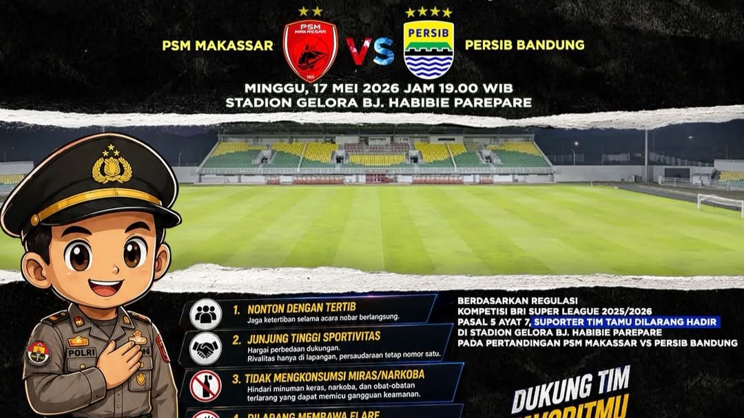 Jelang Pertandingan PSM Makassar vs Persib Bandung, Polrestabes Bandung Imbau Masyarakat dan Suporter Jaga Ketertiban dan Keamanan Selama Pertandingan Berlangsung Jelang Pertandingan PSM Makassar vs Persib Bandung, Polrestabes Bandung Imbau Masyarakat dan Suporter Jaga Ketertiban dan Keamanan Selama Pertandingan Berlangsung