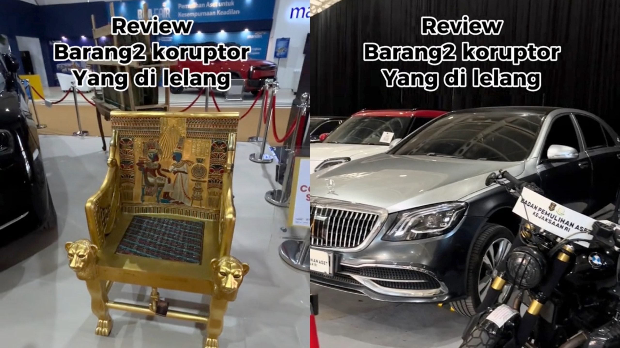 Momen Ketika Pegawai Kejaksaan Ini Bagikan Potret Beberapa Barang Sitaan Koruptor yang Dilelang (TikTok/@wiki.dy)