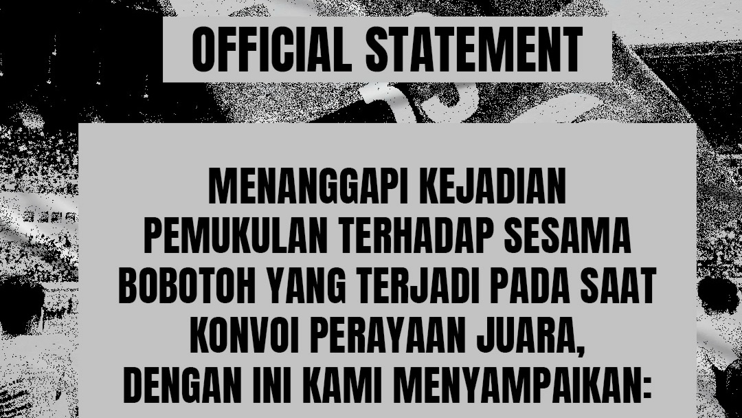Viking Frontline Tanggapi Kejadian Pemukulan terhadap Sesama Bobotoh Viking Frontline Tanggapi Kejadian Pemukulan terhadap Sesama Bobotoh