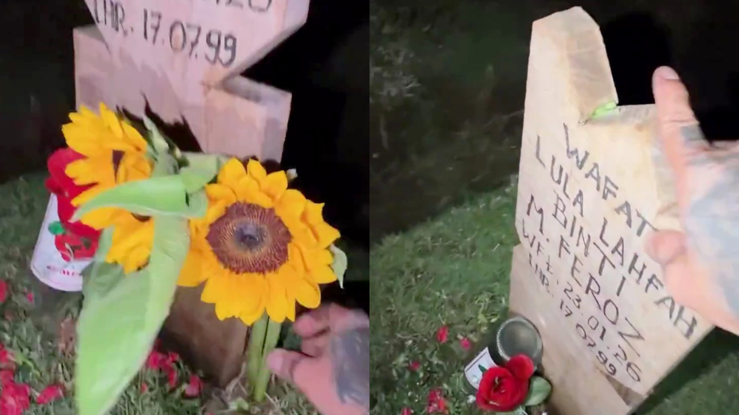 Reza Arap Kunjungi Makam Mendiang Lula, Ungkapkan Rasa Rindu yang Sangat Dalam (X/@yourbae)