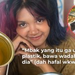 Sering Bawa Wadah Sendiri Setiap Berbelanja, Cewek ini Dijuluki Mbak “Go Green”