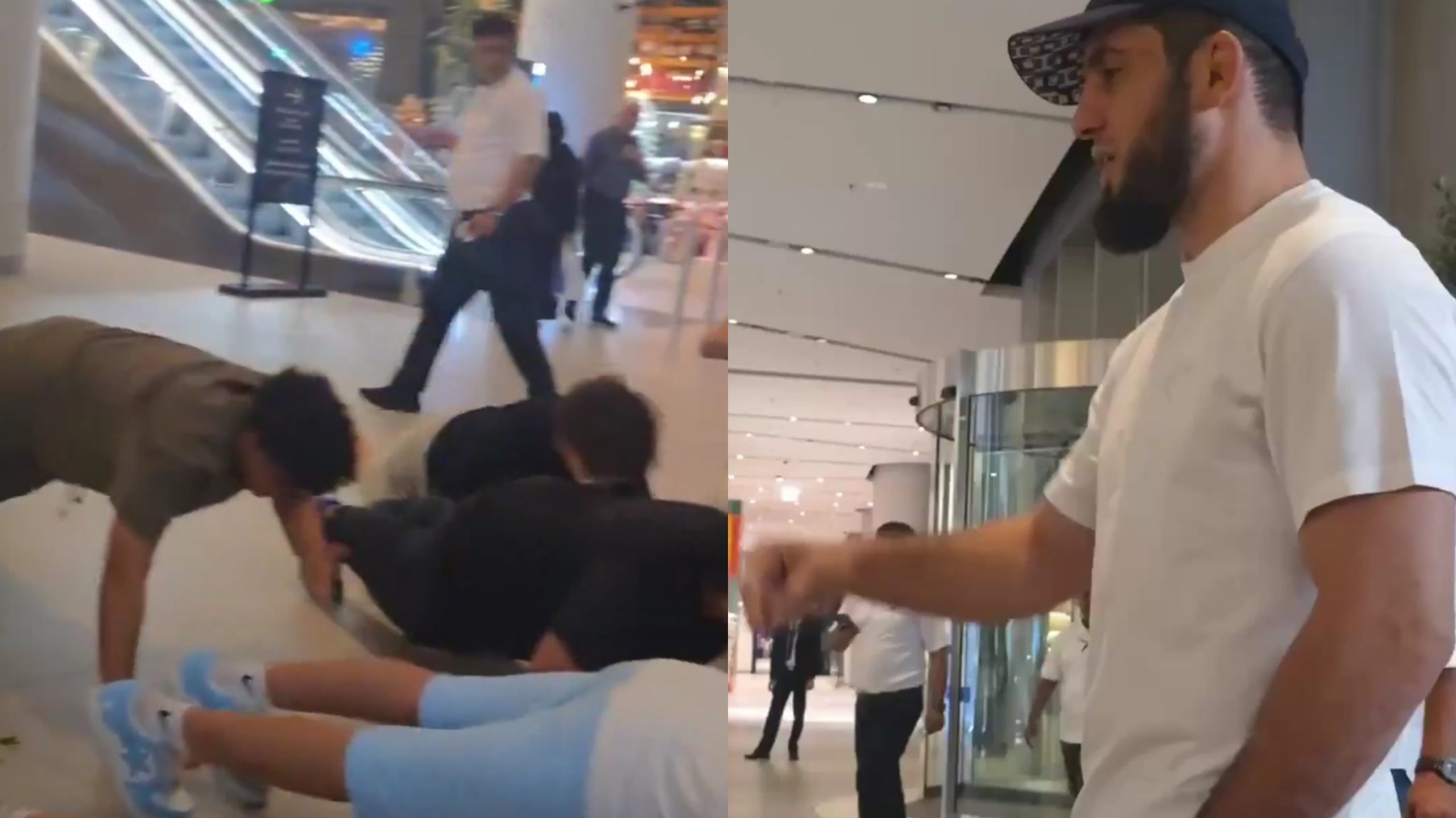 Cara Unik Islam Makhachev Setujui Fans untuk Foto Bersama, Push Up 25 Kali (X/@ChampRDS)
