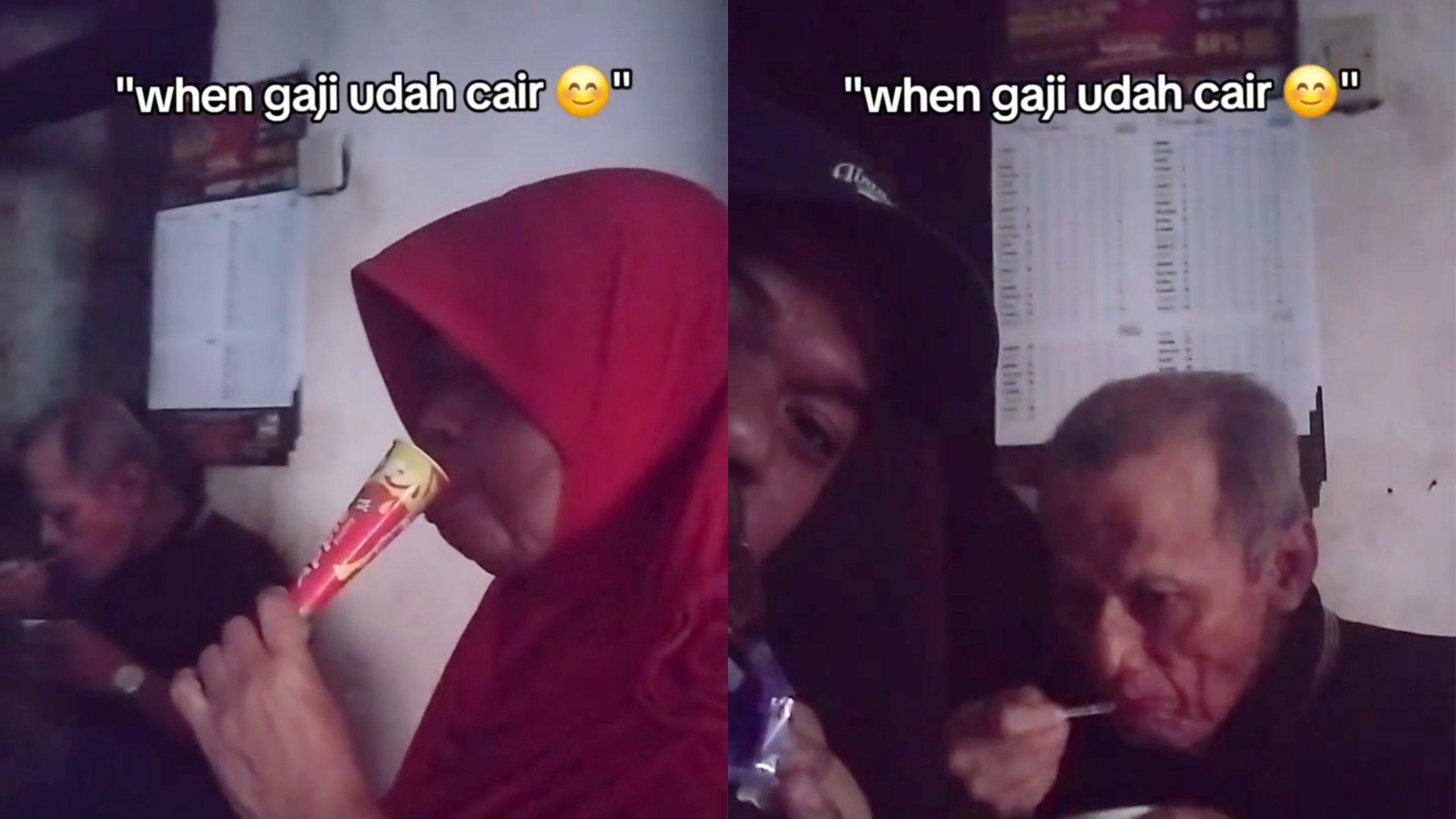 Momen Haru Pria Ini Bahagia Makan Es Krim Bersama Keluarga Usai Gajian (Instagram/@hallochocho)