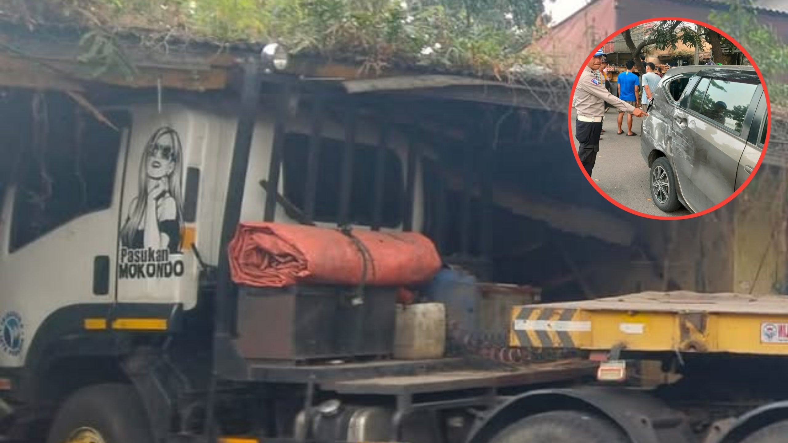 Kecelakaan Lalu Lintas di Jalan Terusan Buahbatu Kota Bandung, Sopir Truk Meninggal Dunia di TKP (Instagram/@infobandungkota)