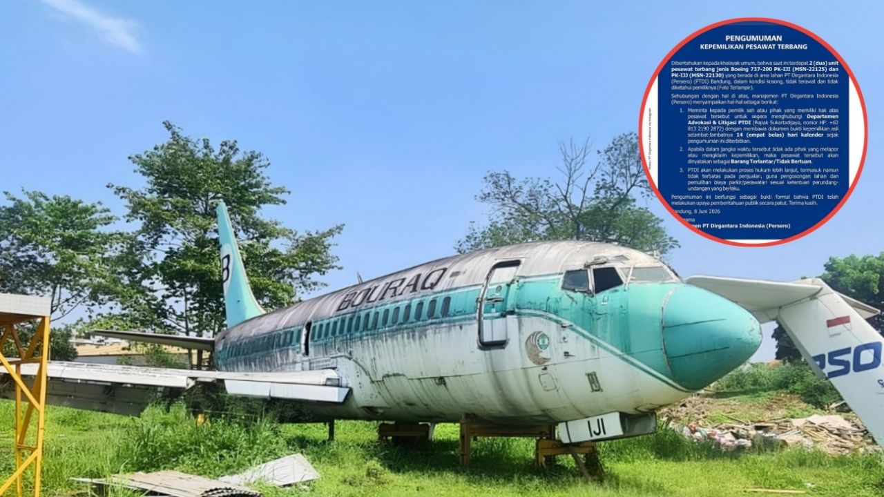 Dua Pesawat Terparkir sejak Tahun 2005 di PTDI Bandung, Dicari Pemiliknya! Dua Pesawat Terparkir sejak Tahun 2005 di PTDI Bandung, Dicari Pemiliknya!