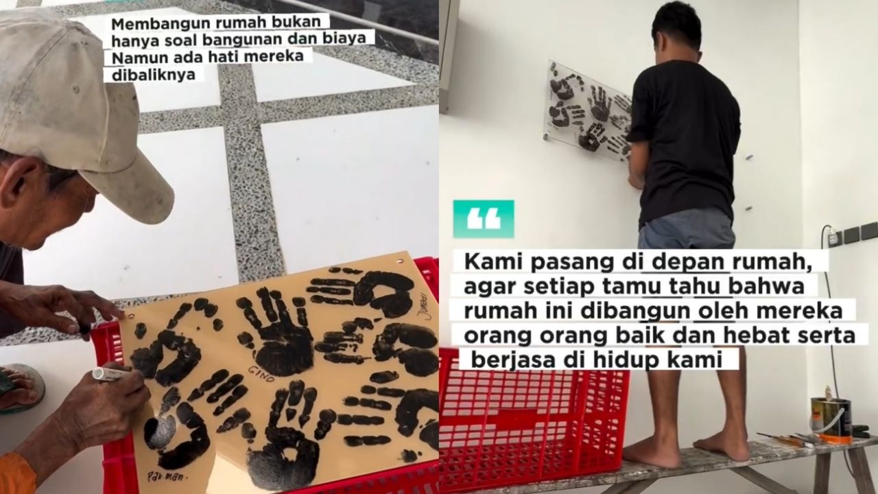 Pemilik Rumah Ini Bikin Kenang-kenangan untuk Apresiasi Tukangnya, Salut!