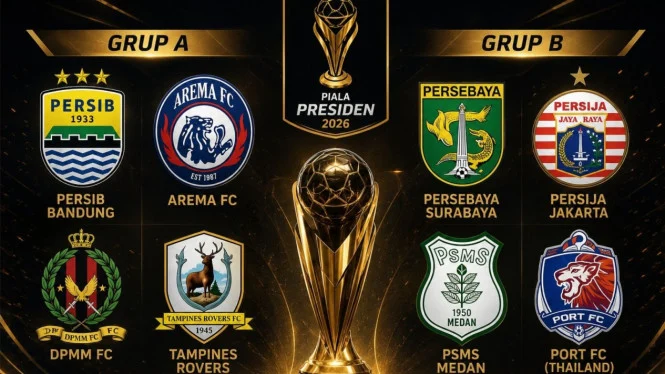 Piala Presiden 2026: Persib Satu Grup dengan Arema FC, Berikut Jadwal Lengkapnya Piala Presiden 2026: Persib Satu Grup dengan Arema FC, Berikut Jadwal Lengkapnya