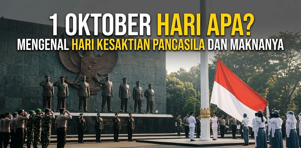 1 Oktober Hari Apa? Mengenal Hari Kesaktian Pancasila dan Maknanya