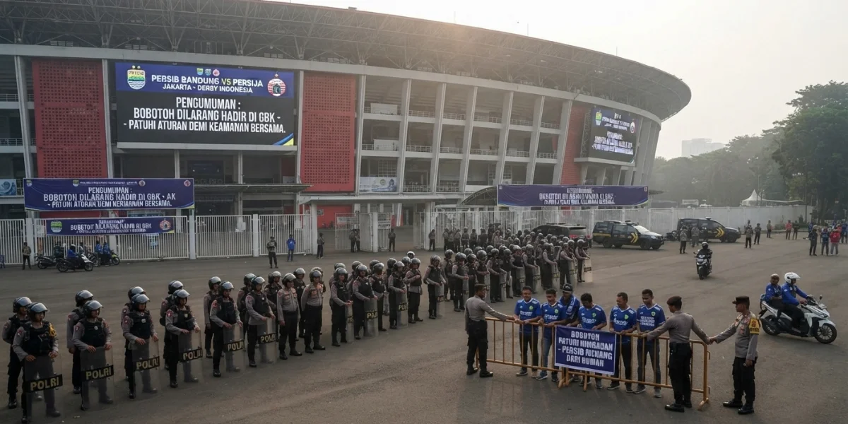 Persib vs Persija 12 September 2026, Bobotoh Diminta Tak Datang ke GBK
