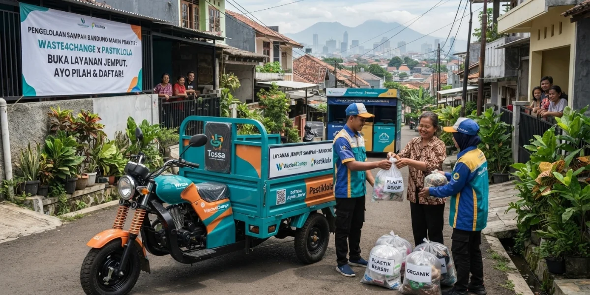 Pengelolaan Sampah Bandung Makin Praktis, Waste4Change x Pastiklola Buka Layanan Jemput Pengelolaan Sampah Bandung Makin Praktis, Waste4Change x Pastiklola Buka Layanan Jemput