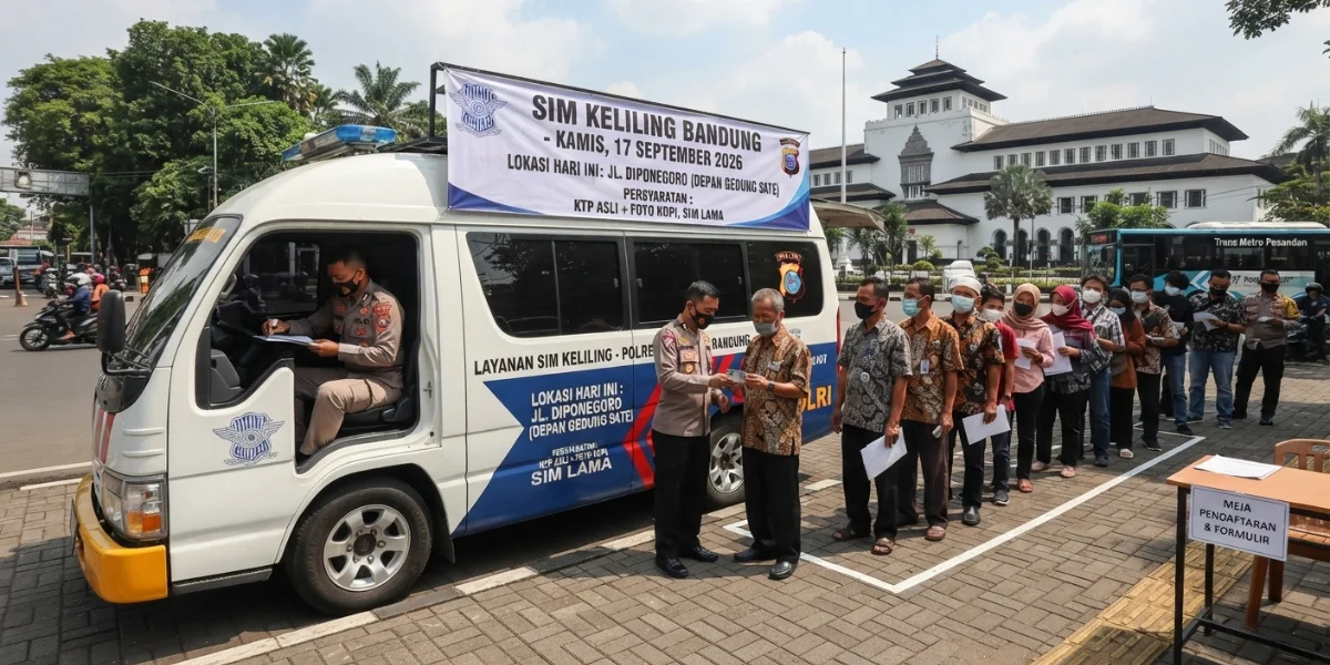 SIM Keliling Bandung 17 September 2026, Cek Jadwal dan Lokasi Layanannya SIM Keliling Bandung 17 September 2026, Cek Jadwal dan Lokasi Layanannya