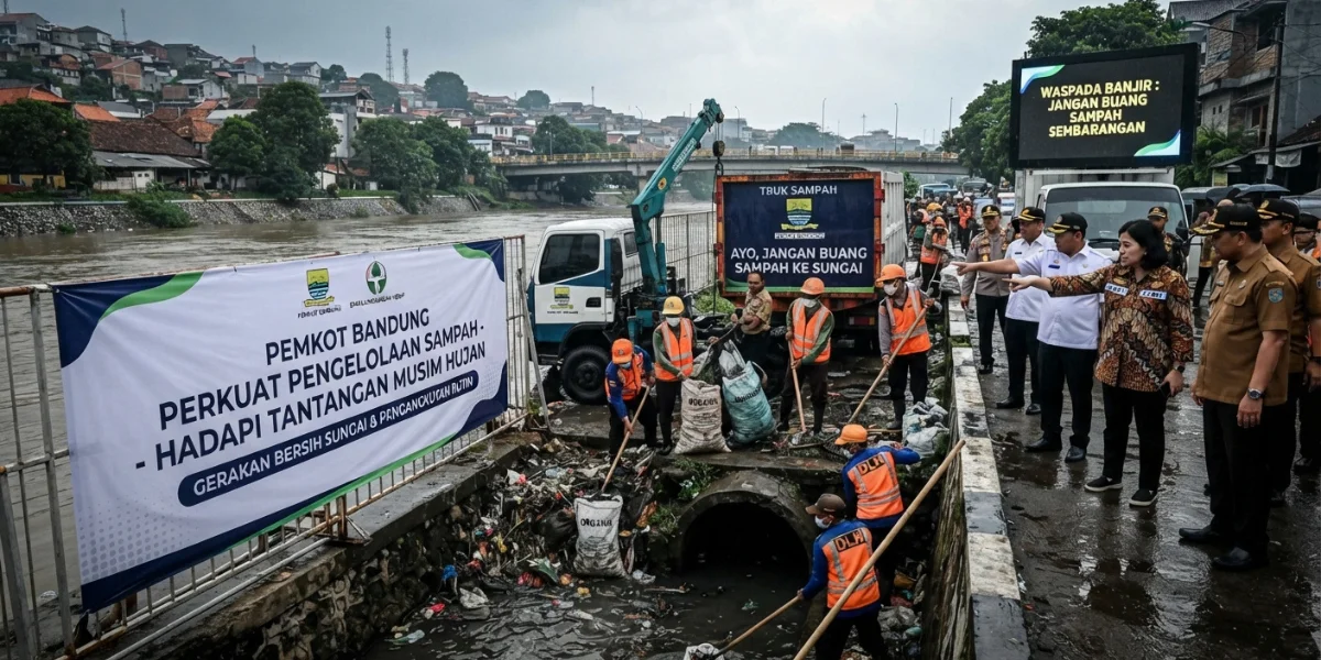 Pemkot Bandung Perkuat Pengelolaan Sampah, Hadapi Tantangan Musim Hujan Pemkot Bandung Perkuat Pengelolaan Sampah, Hadapi Tantangan Musim Hujan