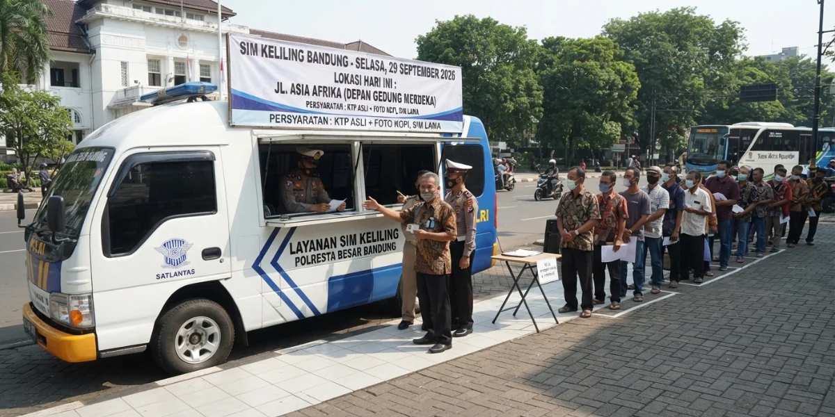 SIM Keliling Bandung 29 September 2026, Cek 2 Lokasi dan Persyaratannya SIM Keliling Bandung 29 September 2026, Cek 2 Lokasi dan Persyaratannya