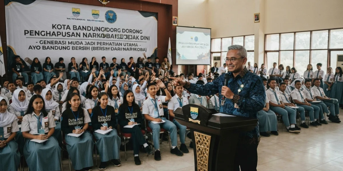 Wali Kota Bandung Dorong Pencegahan Narkotika Sejak Dini, Generasi Muda Jadi Perhatian Wali Kota Bandung Dorong Pencegahan Narkotika Sejak Dini, Generasi Muda Jadi Perhatian