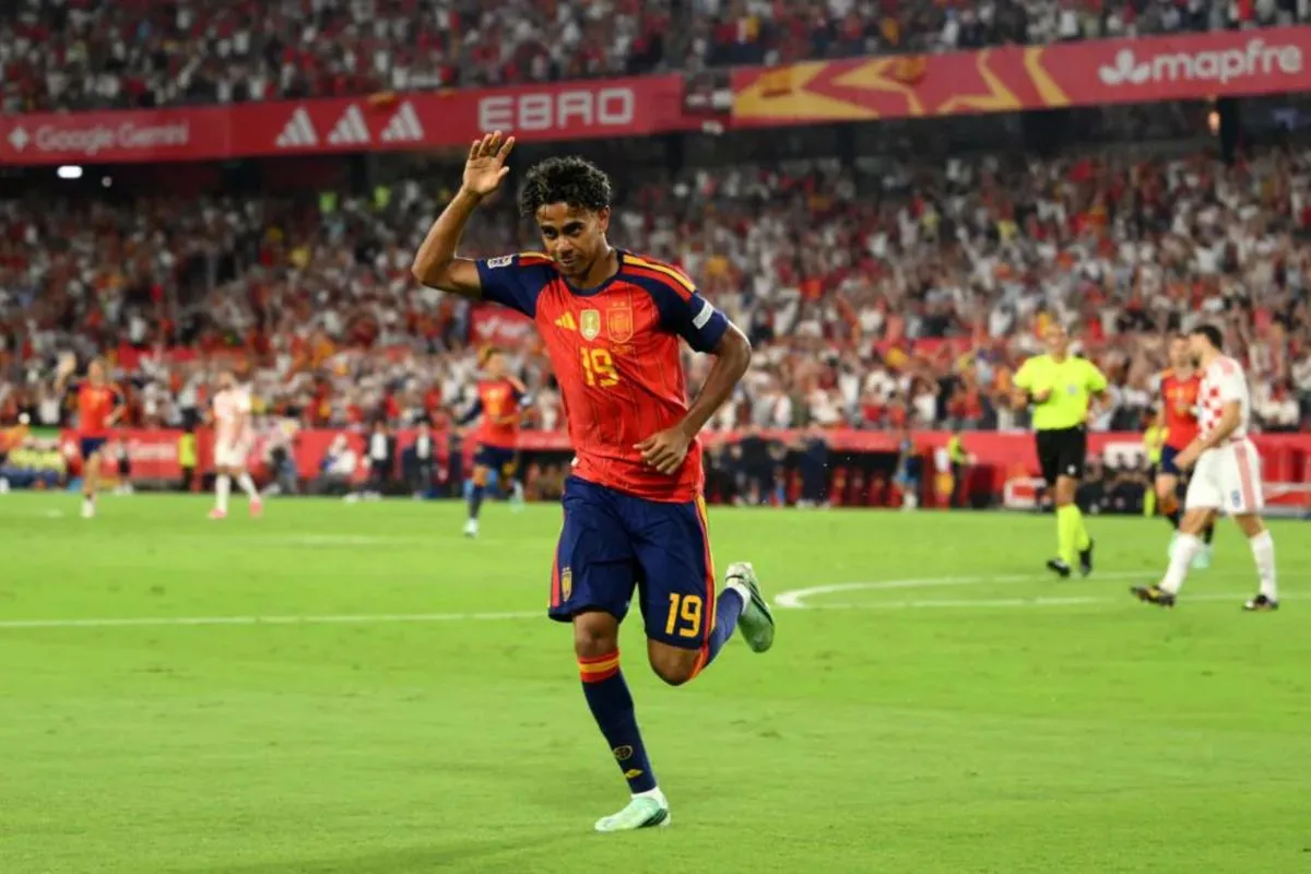 Lamine Yamal Cetak Dua Gol, Spanyol Hancurkan Kroasia 4-1 di Nations League