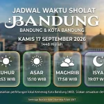 Jadwal Waktu Sholat Bandung Kamis 17 September 2026,
