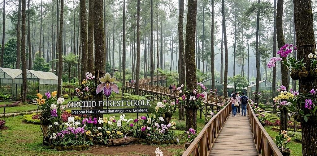 Orchid Forest Cikole, Pesona Hutan Pinus dan Anggrek di Lembang Orchid Forest Cikole, Pesona Hutan Pinus dan Anggrek di Lembang