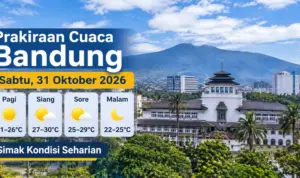 Prakiraan Cuaca Bandung Sabtu, 31 Oktober 2026, Simak Kondisi Seharian