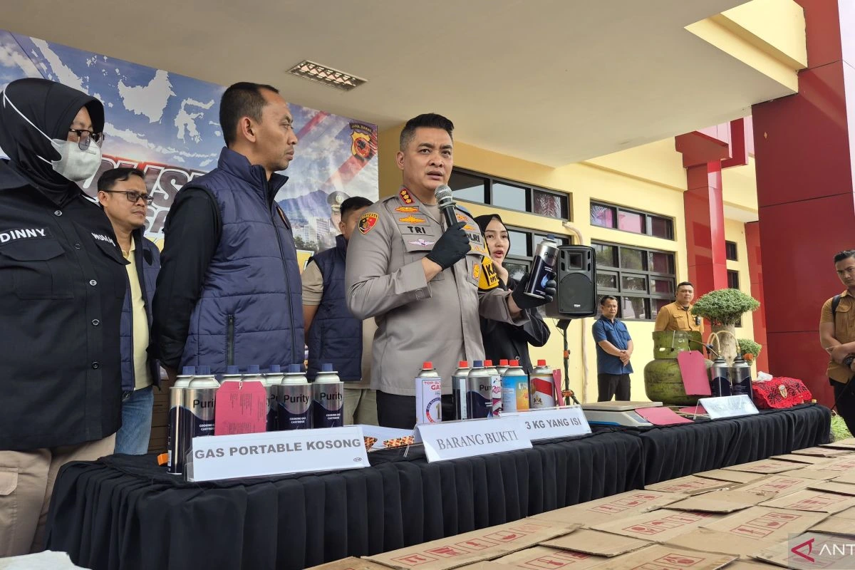 Polisi Bongkar Penyalahgunaan LPG Subsidi untuk Gas Portable di Baleendah